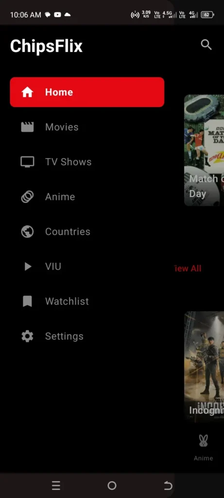ChipsFlix APP Screenshort