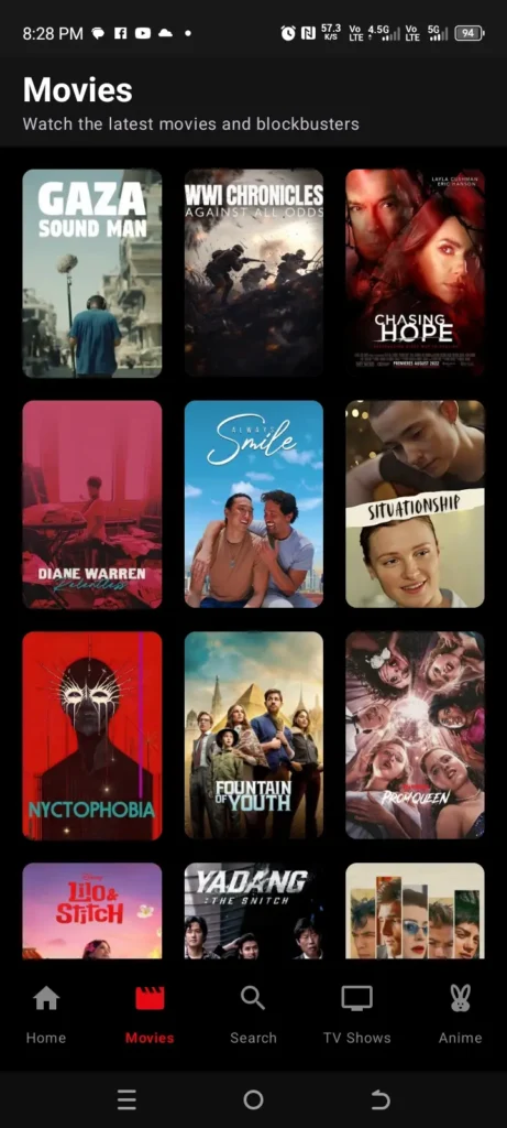 ChipsFlix APP Screenshort